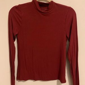 American Eagle high neck red thin sweater
